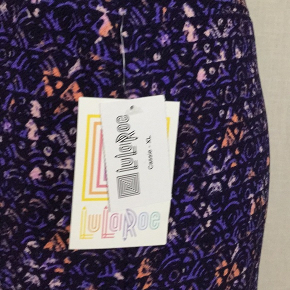 NWT LuLaRoe Cassie - pretty in purple - Picture 4 of 8